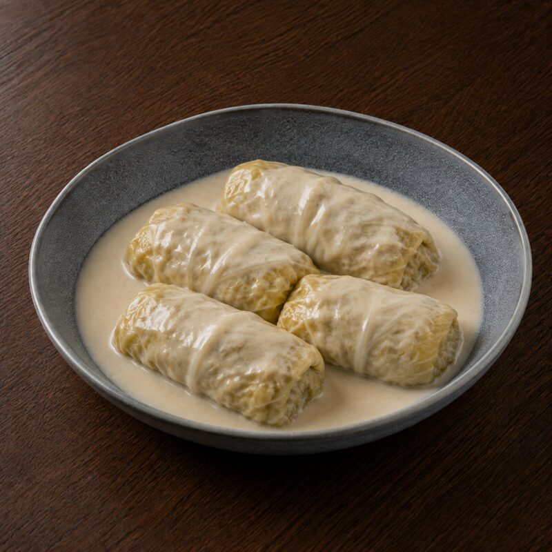 Rollitos de col con avgolemono
